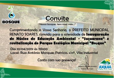 Inauguração do Núcleo de Educação Ambiental