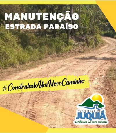 Manutenção Estrada Paraíso