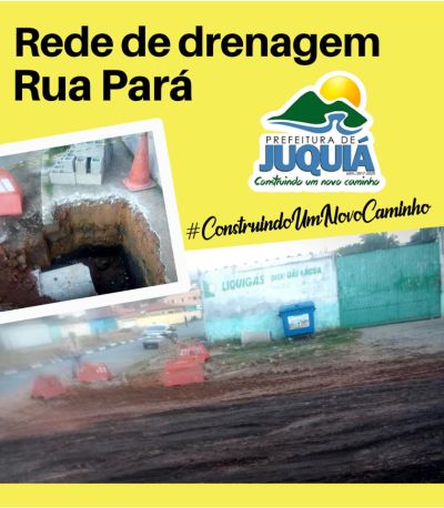 Prefeitura Realiza Obra na Rede de Drenagem   da Rua Pará