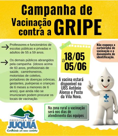 Campanha de Vacinação Contra a Gripe.