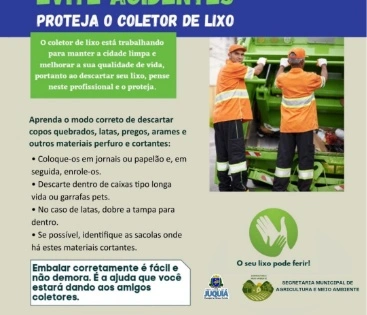 Descarte Correto do Lixo Protege Coletores e Preserva o Meio Ambiente