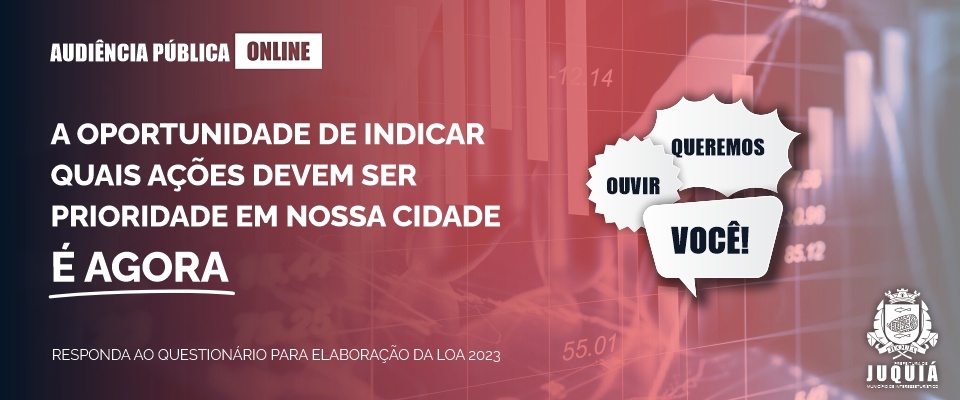 Audiência Pública Online para Coleta de Sugestão Popular para Elaboração da LOA 2023