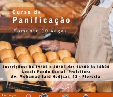 Imagem Fundo Social Abre Inscrições para Curso de Panificação