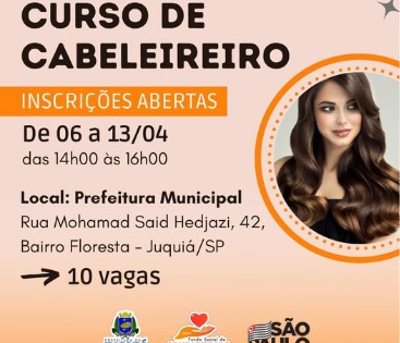 Fundo Social Abre Inscrições para Curso Gratuito de Cabeleireiro no Polo de Beleza