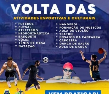 Volta das Atividades Esportivas e Culturais