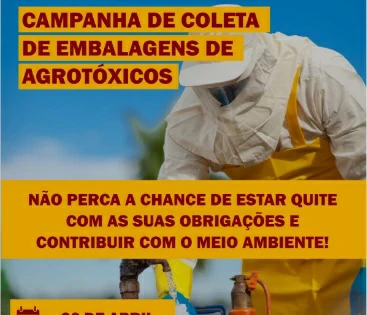 Imagem Campanha de Recolhimento de Embalagens de Agrotóxicos