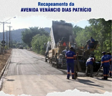 Imagem Recapeamento da Avenida Venâncio Dias Patrício